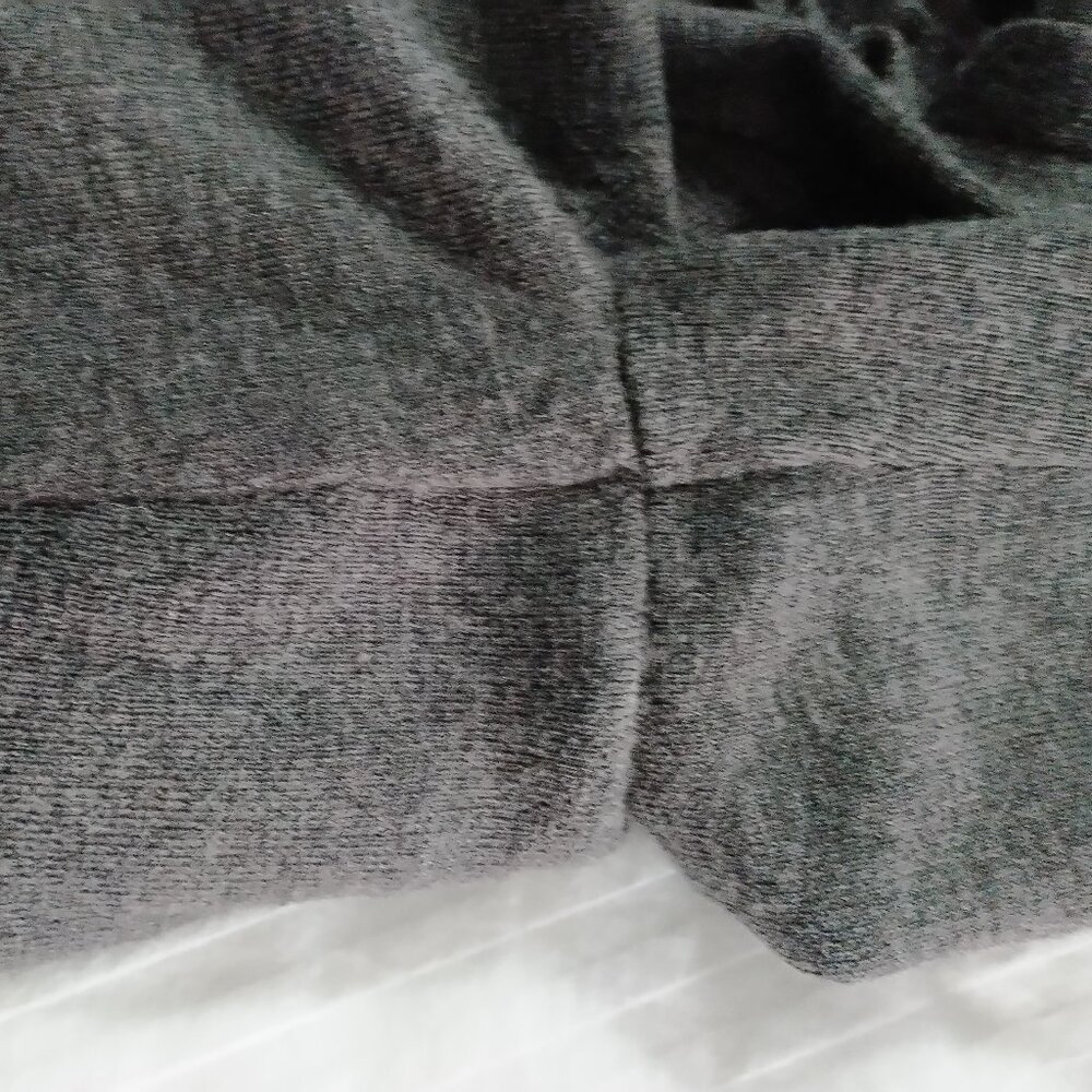 Grey Italian Merino Wool Cardigan with Ruffles - Picture 11 of 13